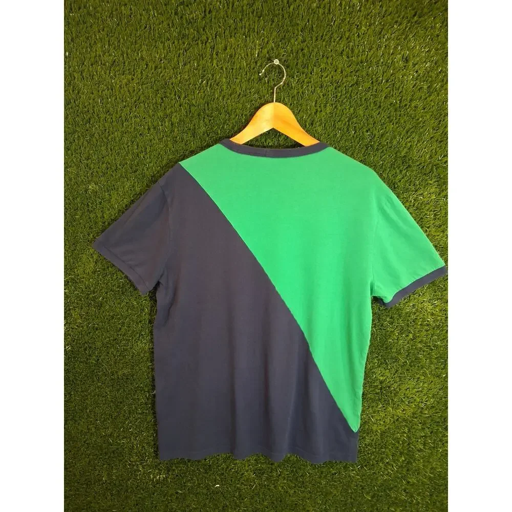 Polo Ralph Lauren Men's Classic Fit T-Shirt Polo Team Embroidered Green Navy M